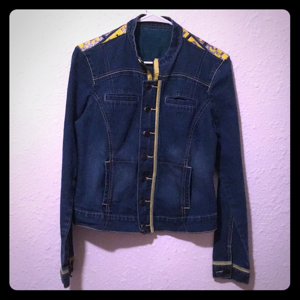 M+FG Jean Jacket Name tag Size L